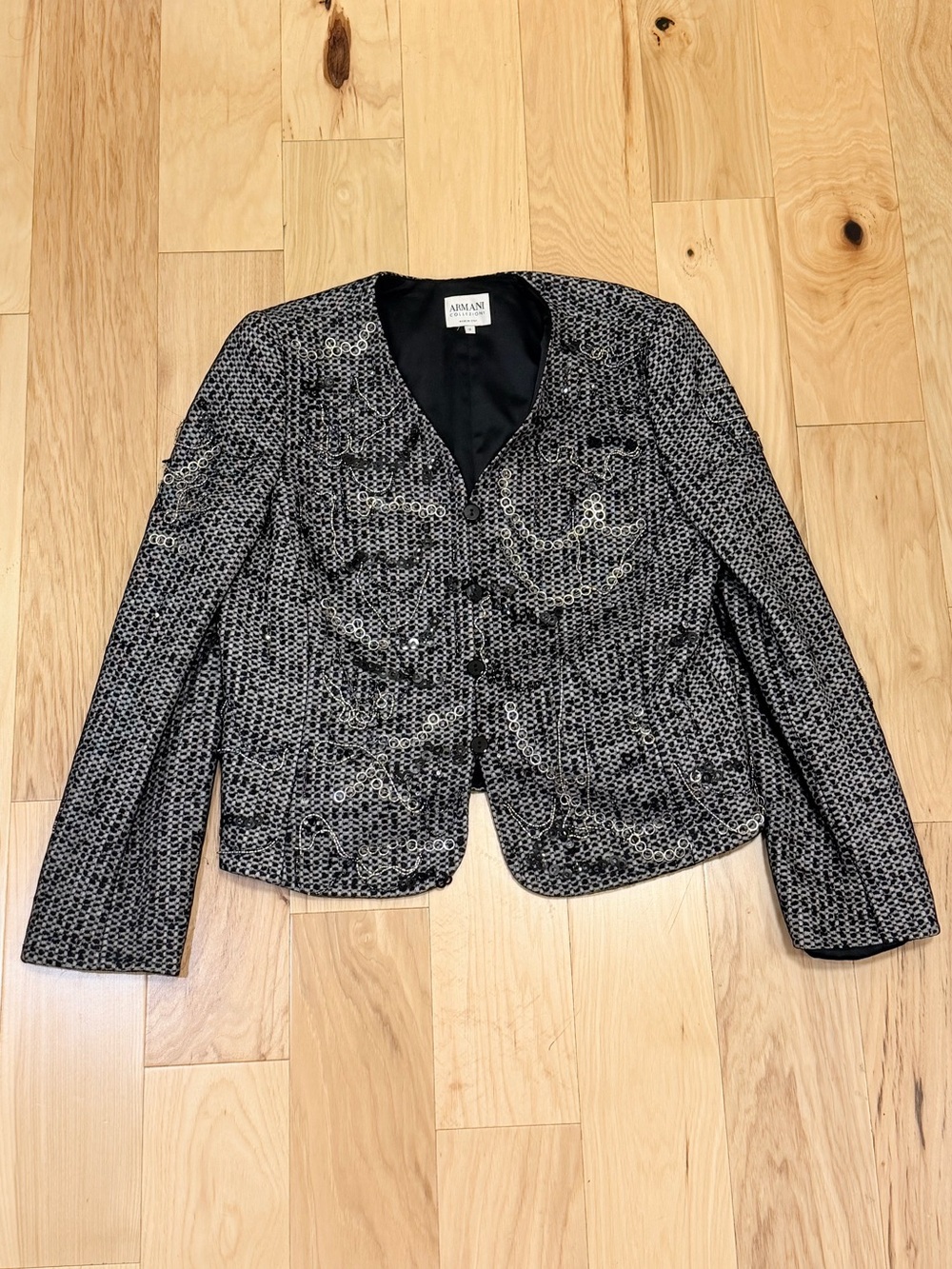 Armani Collezioni Women’s Embellished Lace Beaded Blazer
